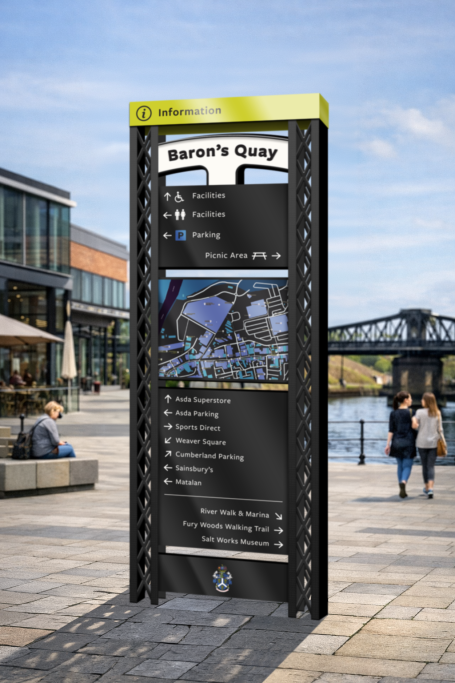 Northwich Wayfinding Monolith